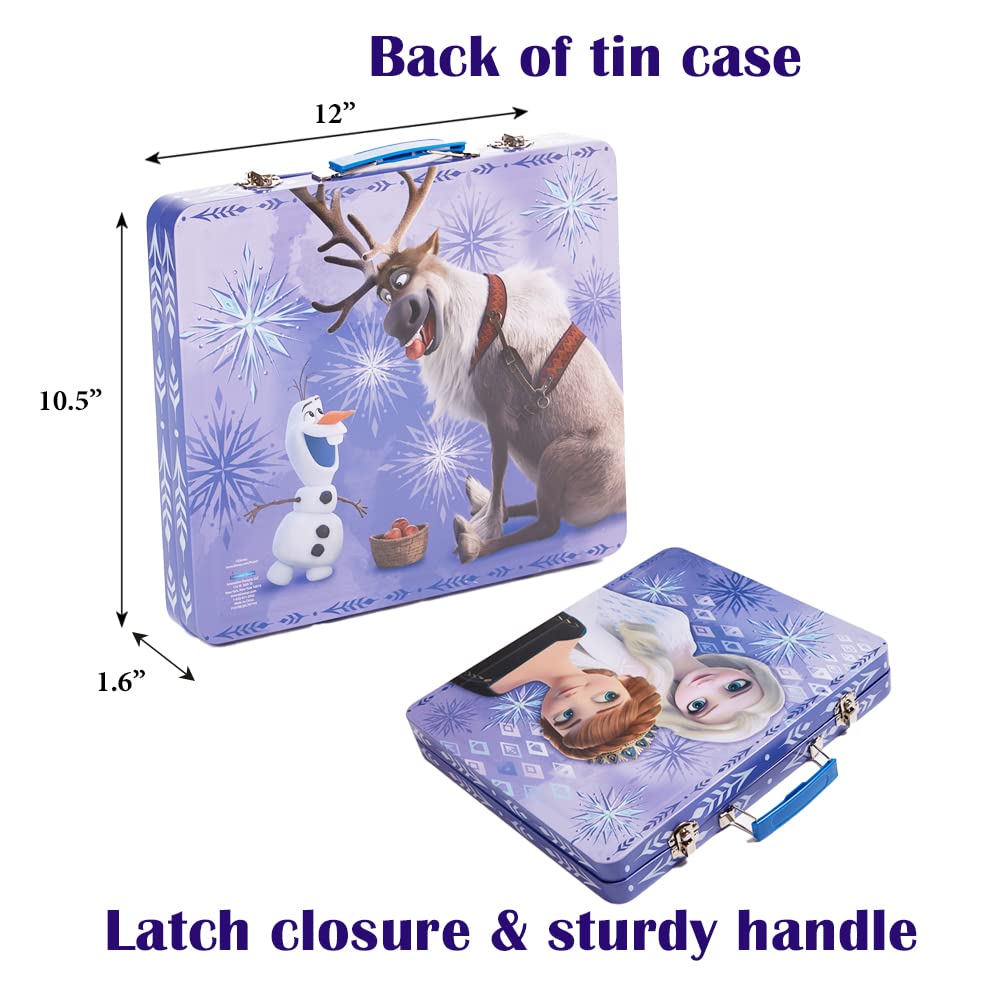 Innovative Designs Disney Frozen 2 Kids Deluxe Activity Set with Carrying Tin, Coloring Sheets, Tattoos, Stickers, & Art Supplies Innovative Designs
