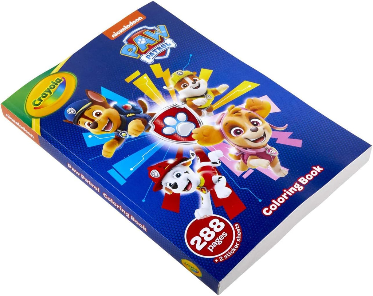 Crayola Paw Patrol Coloring Book with Stickers, Gift for Kids, 288 Pages, Ages 3, 4, 5, 6 Crayola