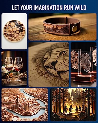 OMTech 130W CO2 Laser Engraver with Water Chiller Autofocus, 35x55 Inch Laser Cutting Engraving Etching Machine with Autolift 3 Way Pass Air Assist, OMTech