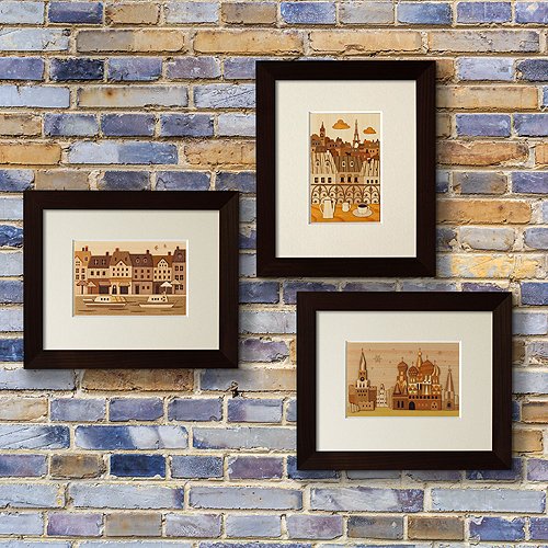 KINOWA Wooden Art Kit Kiharie Moscow Made in Japan KINOWA