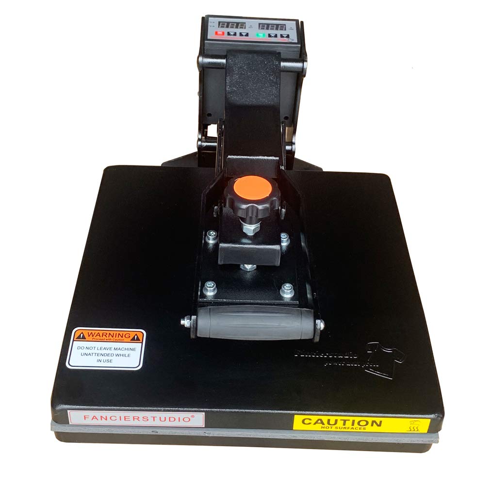 Fancierstudio Heat Press 15X15 Sublimation Rhinestone Heat Press T-Shirt Heat Press New Model FS15x15A RB Fancierstudio