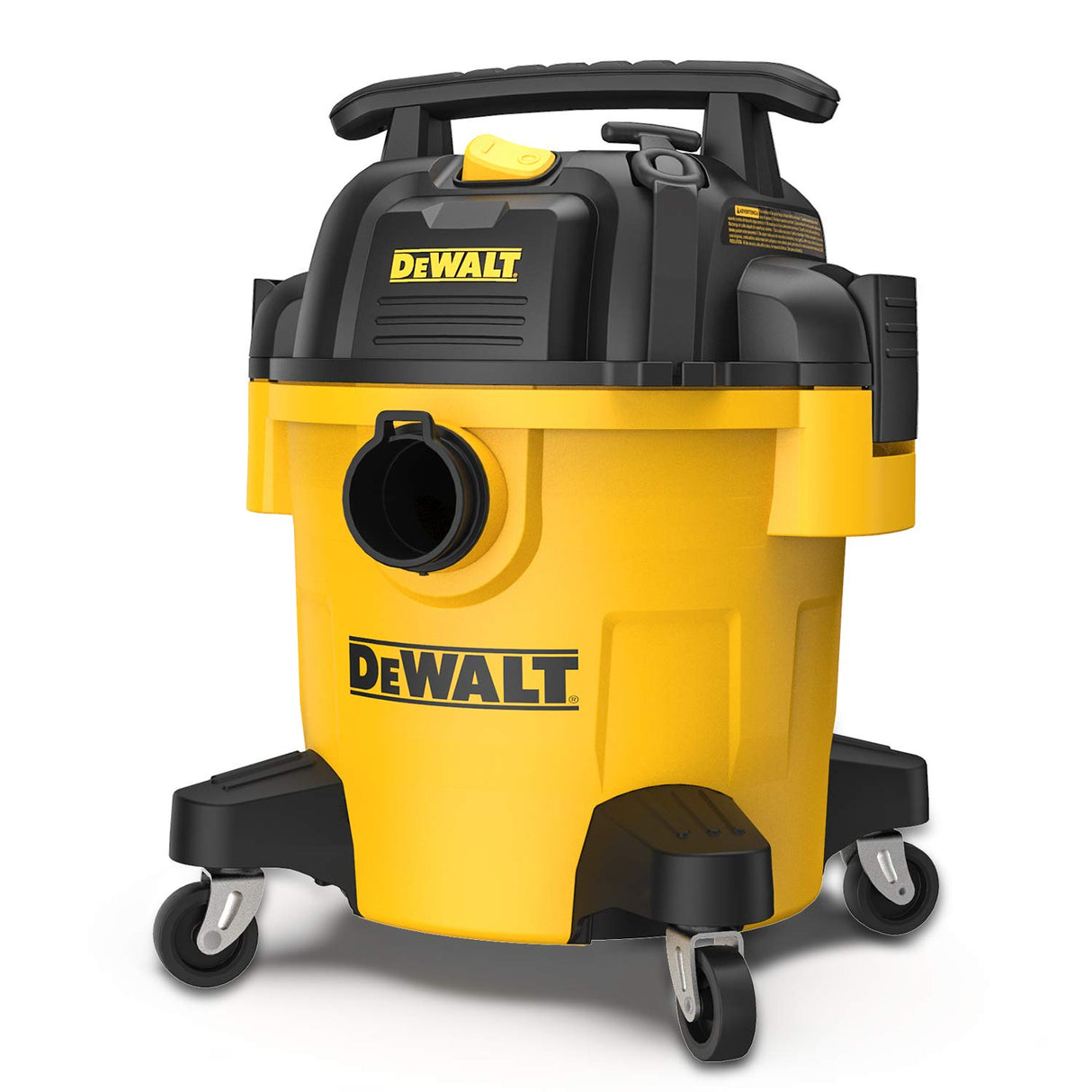 DEWALT DXV05P 5Gallon Poly Wet/Dry, 4 Peak HP Shop Vacuums, 5 Gallon, Yellow+Black DEWALT