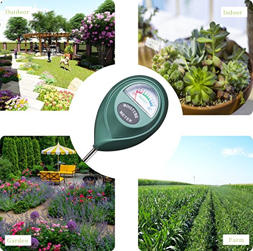 XLUX T10 Soil Moisture Sensor Meter - Soil Water Monitor, Hydrometer for Gardening, Farming, No Batteries Required XLUX