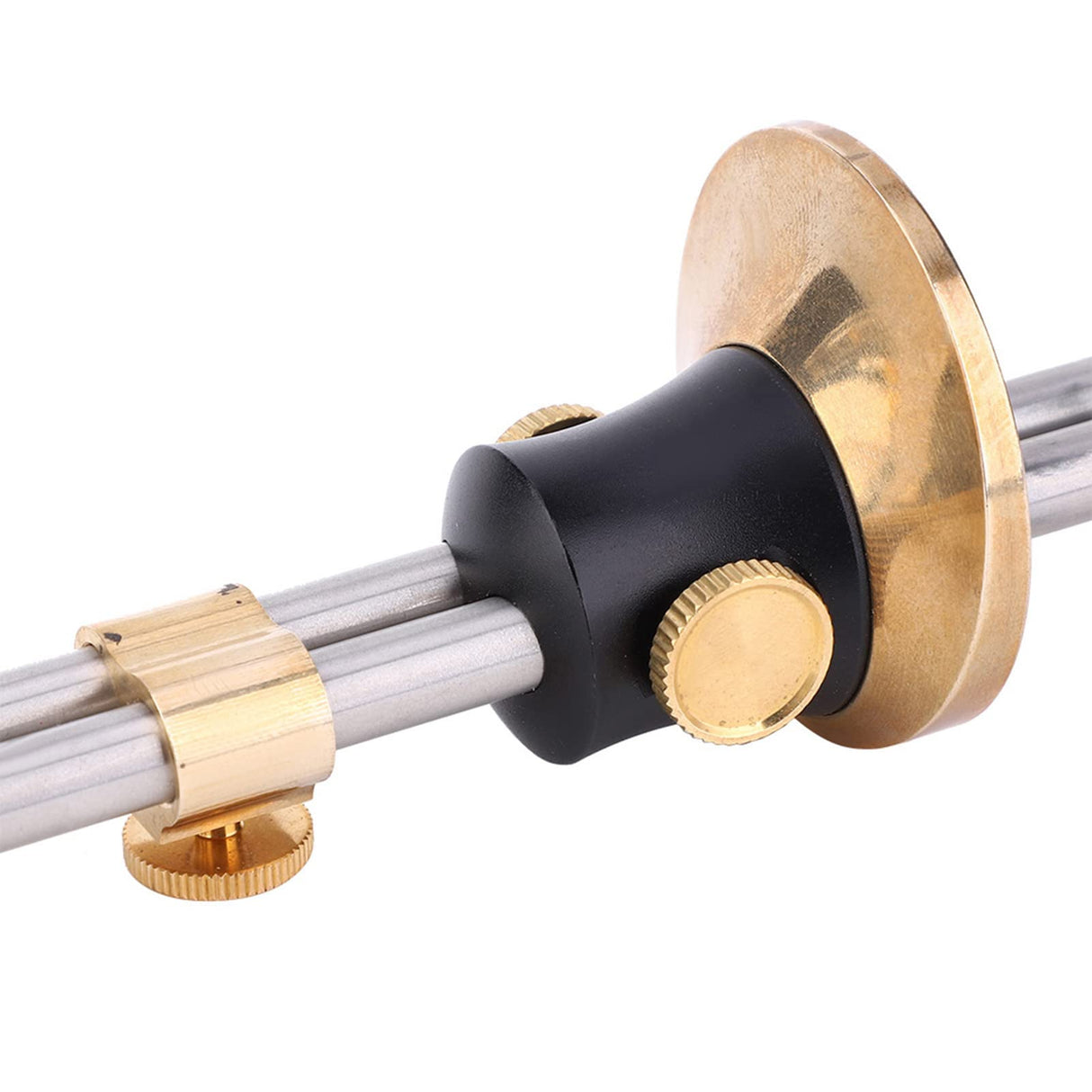 Wheel Marking Gauge, Adjustable High Accuracy Carpenter Marking Scriber Hand Measuring Tool with Removal Tool for Woodworking Accessory(Double-Shaft) ViaGasaFamido