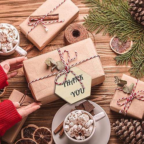 120 Pcs Unfinished Wood Hexagon Pieces 1/5" Thick Wooden Hexagon Cutouts Blank Wood Hexagon Slices Wooden Chips Embellishments for DIY Crafts AWIZOM