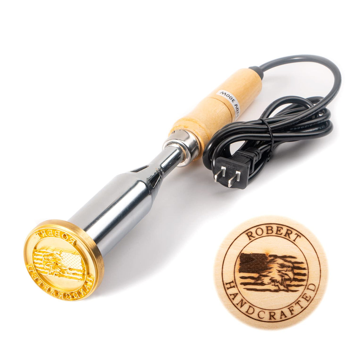 Custom Metal Branding Iron for Wood and Leather by STAMTECH - Durable Personalised Stamps for Crafts and Gifts STAMTECH