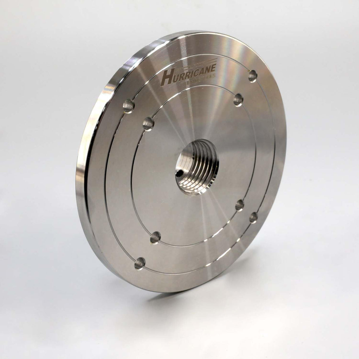Hurricane Turning Tools, 6" Steel Faceplate For Wood Lathe, 1 1/4" x 8 TPI Hurricane Turning Tools