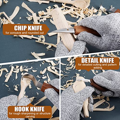 Olerqzer Whittling Wood Carving Kit,22PCS Wood Carving Tools Hand Carving Knife Set for Beginners Adults and Teens,3PCS Whittling Knife 9PCS Blocks & Olerqzer