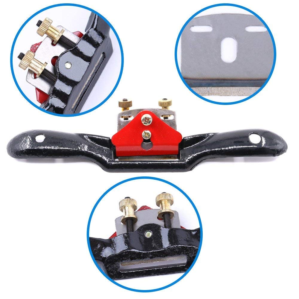 Adjustable SpokeShave with Flat Base and Metal Blade for Wood Craft, Smooth planes woodworking,Premium Hand Tool for Wood Craver, perfect Manual tool ASTITCHIN