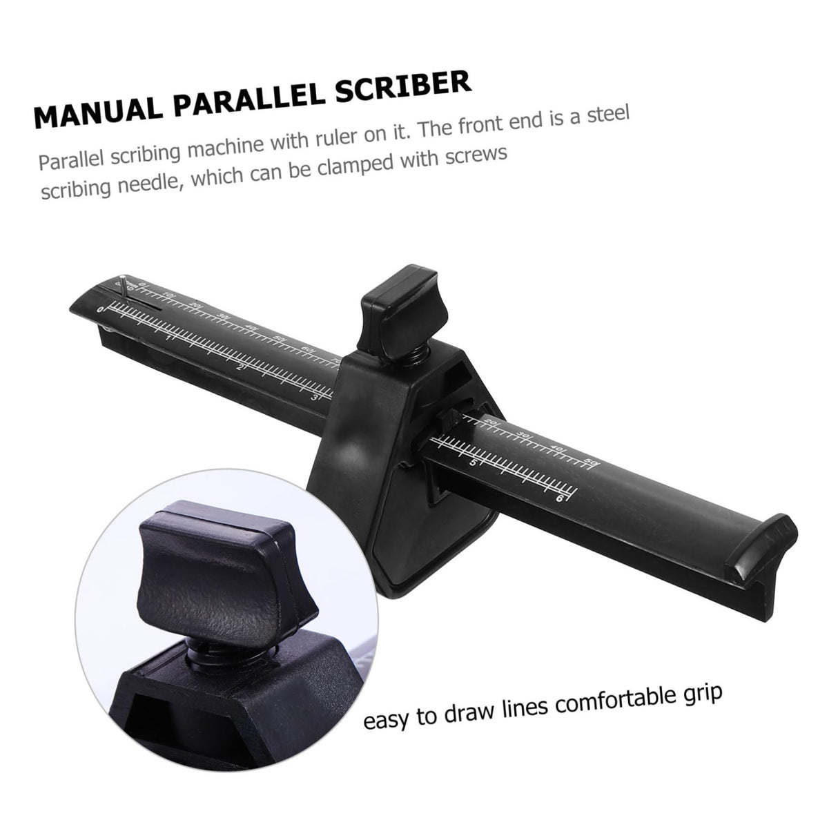 Uonlytech Woodworking Scribe Adjustable Screw Scriber Gauge Carpentry Marking Gauge Carpentry Manual Parallel Marking Gauge Manual Parallel Scriber Uonlytech