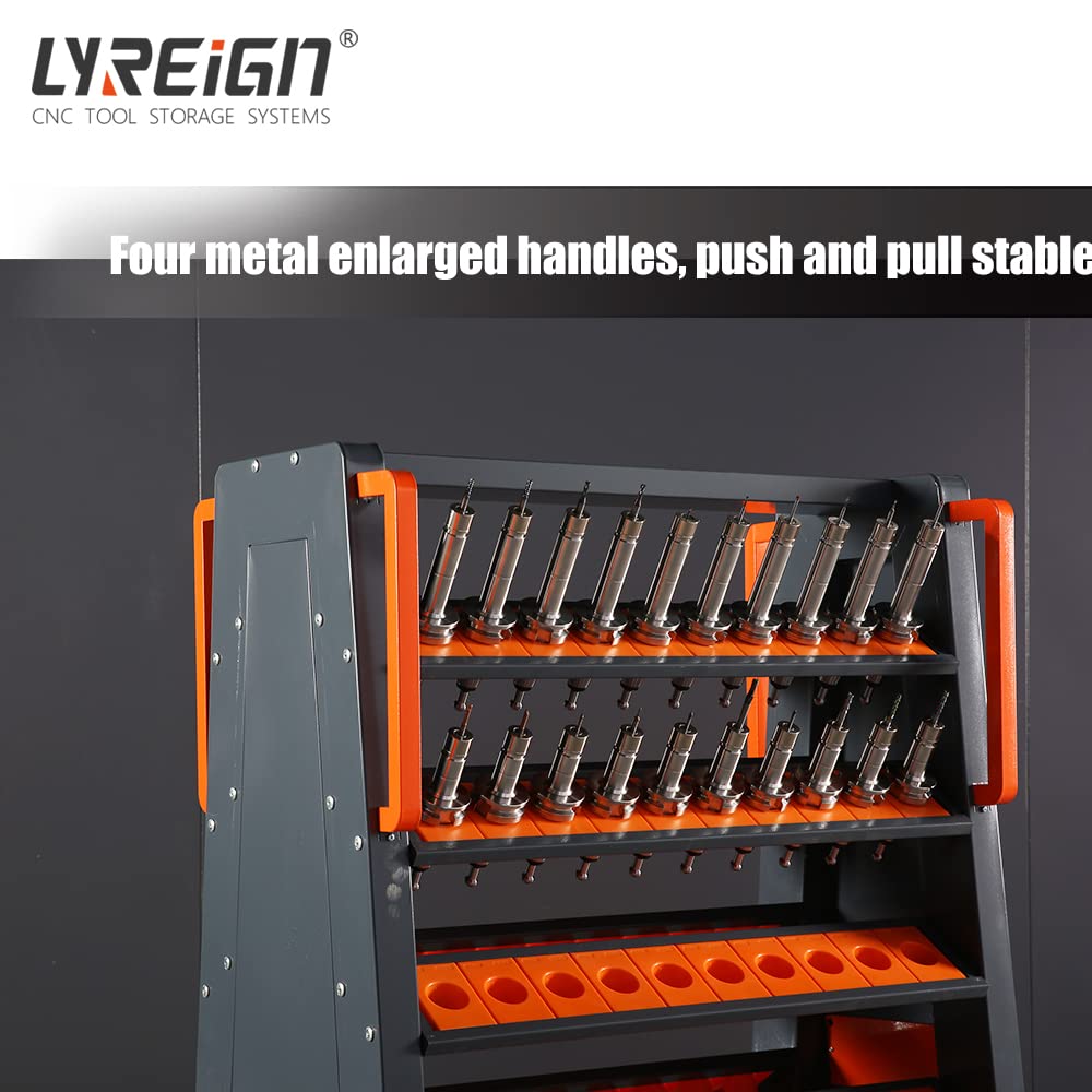 LYREIGN CNC Tool Storage Racks CNC Tool Holder HSK,CAT,BT,ISO,NT,DIN,SK,VDI Square ABS Tool Holder can be Install CAT50-70CAP LYREIGN