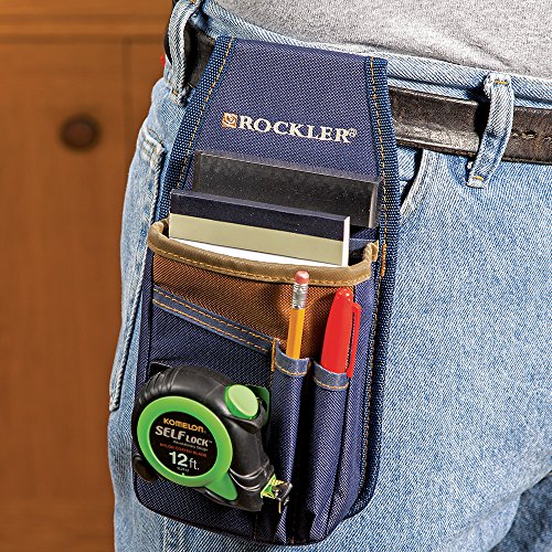 Measuring Tool Pouch with Belt Clip for Woodworkers – Tool Organizer for Carpenters – Heavy-Duty Woodworking Tools and Accessories – Clip-On Utility ROCKLER