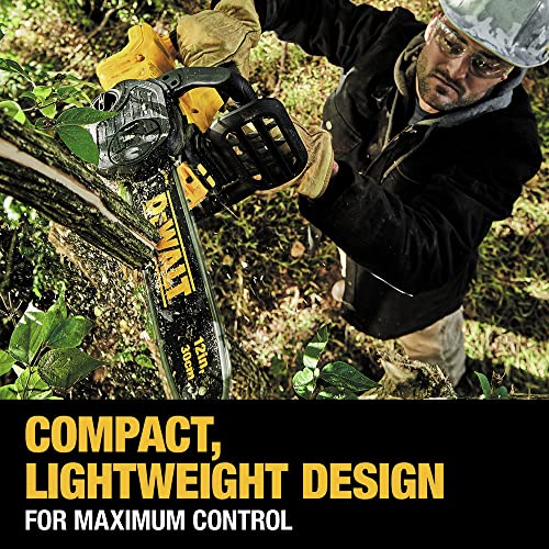 DEWALT 20V MAX* XR Chainsaw Kit, 5-Ah Battery, 12-Inch (DCCS620P1) DEWALT