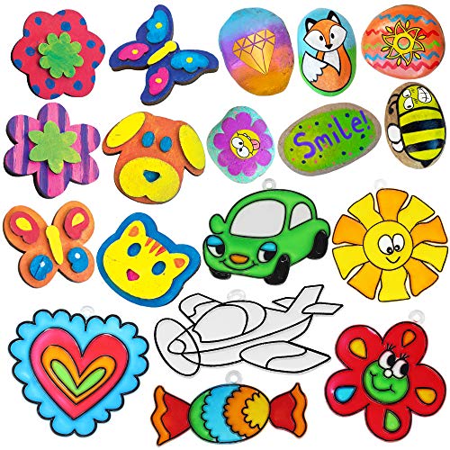 JOYIN 62 Pcs Arts and Craft Supplies for Kids - Painting Gift, Birthday Parties and Family Crafts JOYIN