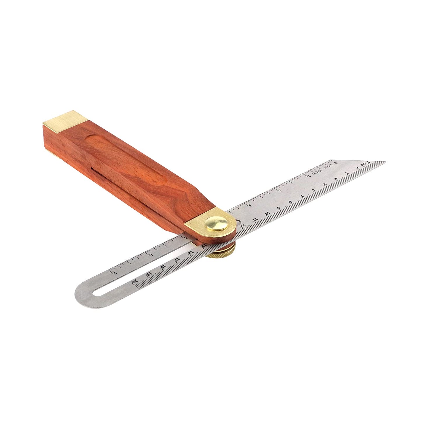 MY MIRONEY 9" T-Bevel Sliding Angle Ruler Protractor Multi Angle Adjustable Gauge Measurement Tool Hardwood Handle with Metric & Imperial Marks