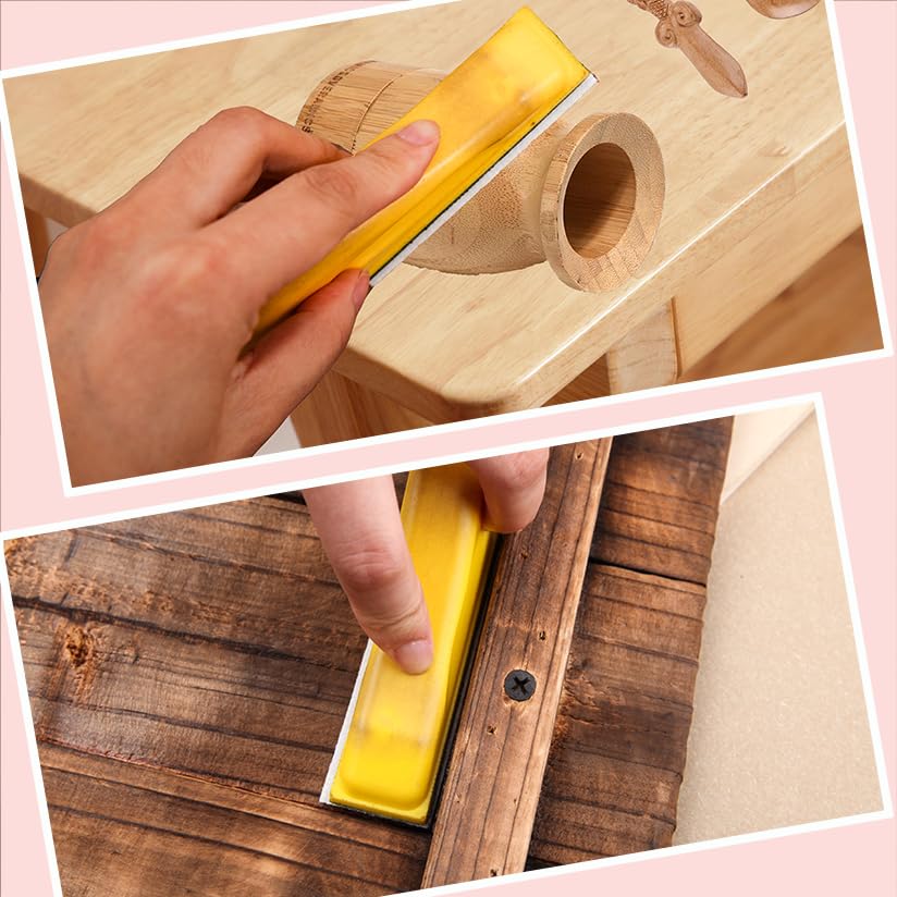 LEONTOOL 100Pcs Micro Detail Sander Paper Kit 3.5x1.2 Inch Hook and Loop Sandpaper Strips 120 Grit, Micro Finishing Sander Paper Detail Sander LEONTOOL