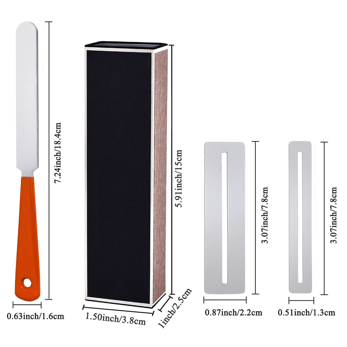 Guitar Fingerboard Luthier Tool Set Including Guitar Fret Crowning Luthier File, Fret Leveling Beam Sanding Leveler Beam and Fingerboard Guard M Y Fly Young