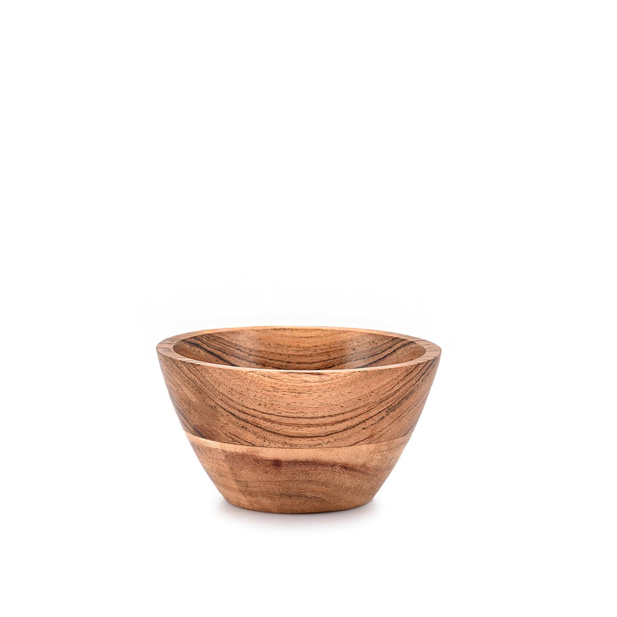 NIRMAN Acacia Wood Bowl Sets of 4 for Kitchen Meal Party and Nuts, Candy, Appetizer, Snacks, Olive (4.5" x 4.5" x 2.5") NIRMAN