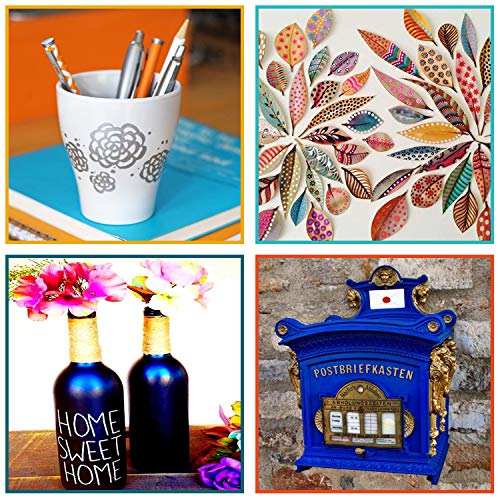 Dyvicl Metallic Marker Pens - 12 Colors Hard Fine Tip Metallic Markers and Metallic Markers Paint Markers Dyvicl