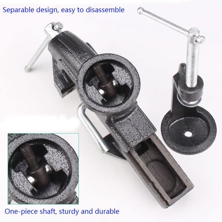 Bench Vise Home Vise Clamp-On Vise, 2.5" black HENGDA VISE
