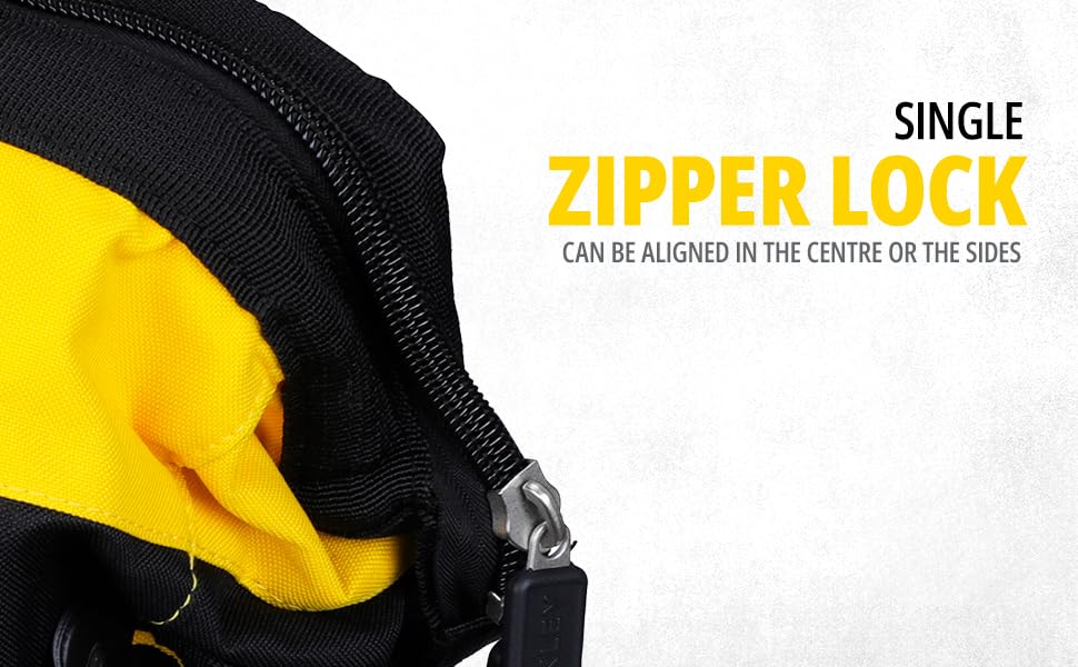 STANLEY FATMAX Technician Tool Bag, Heavy Duty 600 Denier and Leather, Multifunctional Tool Storage Organiser, 18 Inch, 1-93-950 Stanley