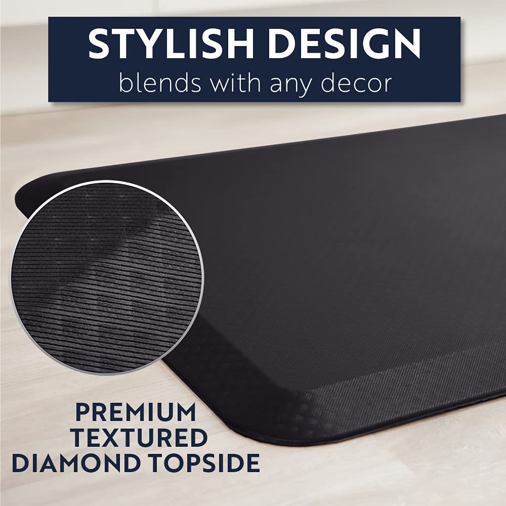 KANGAROO Thick Ergonomic Anti Fatigue Cushioned Kitchen Floor Mats, Standing Office Desk Mat, Waterproof Scratch Resistant Topside, Supportive All KANGAROO