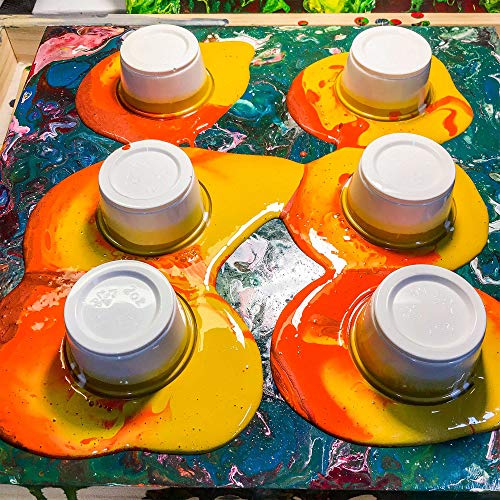 U.S. Art Supply Silicone Pouring Oil - 2-Ounce - 100% Silicone for Dramatic Cell Creation in Acrylic Paint U.S. Art Supply