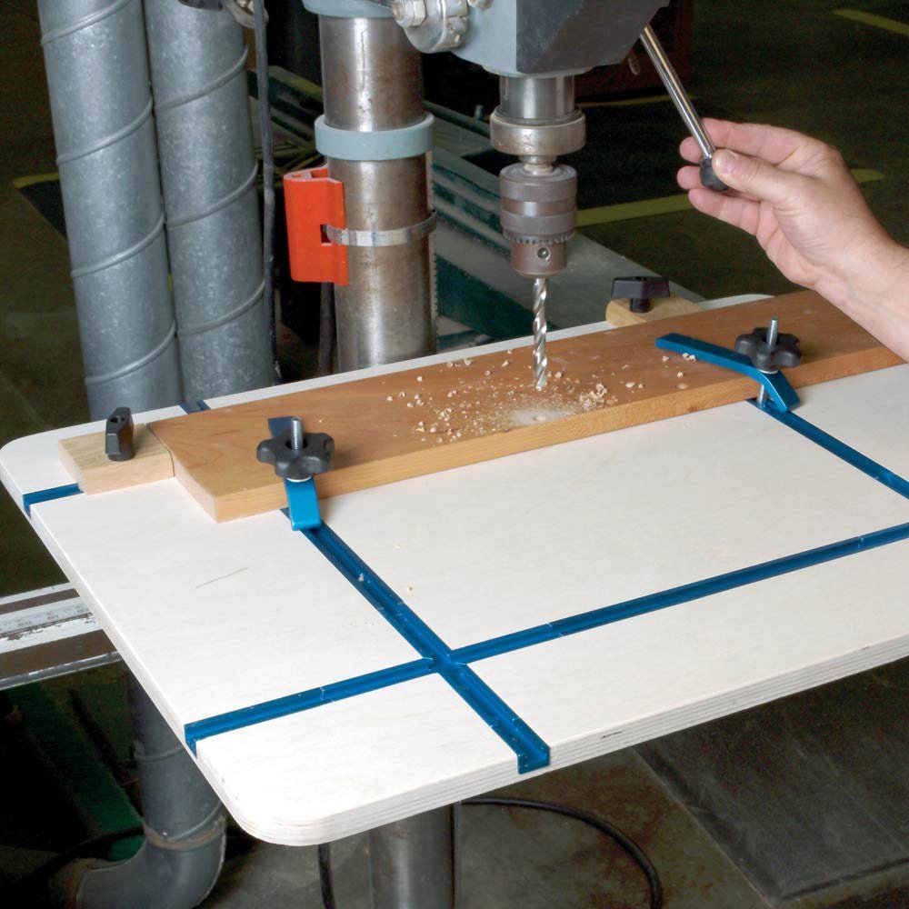 Rockler T Track Intersection Kit - 4 Pieces of 3” Table Saw T Track Intersection Kit – Aluminum Track Cut at 900 – Slide Your Jig, Fixtures in All ROCKLER