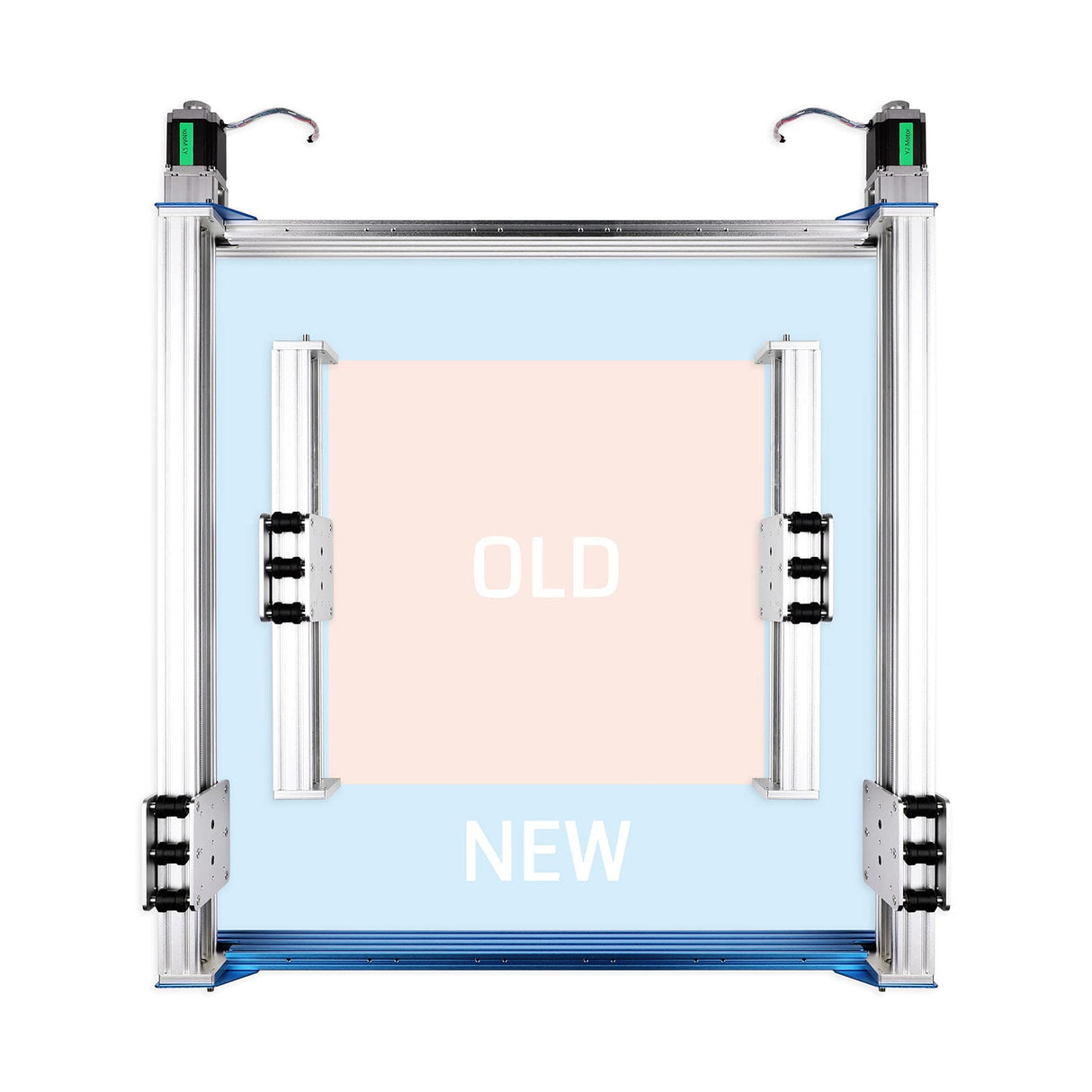 Genmitsu 24” x 24” (600 x 600mm) XY-Axis Extension Upgraded Accessories Kit for CNC Router Machine PROVerXL 4030 V1 Genmitsu