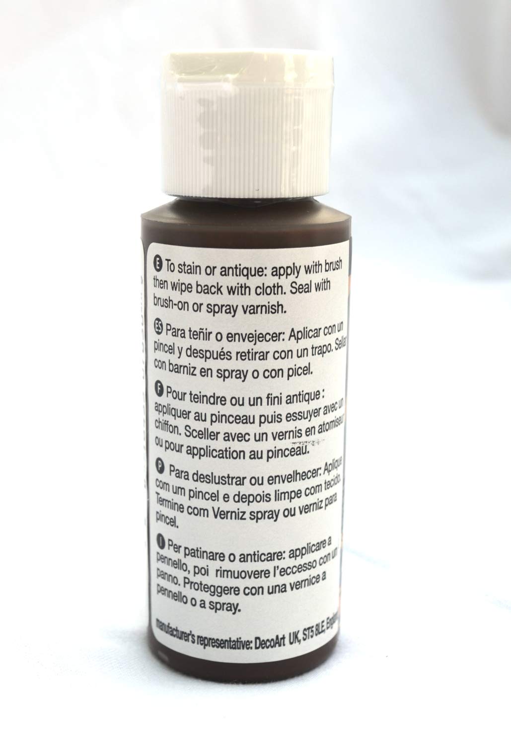 Deco Art Americana Walnut Gel Stain Painting Kit, 1 2-Ounce Gel Stain, 2 1-Inch Sponge Brushes. Unique Craft