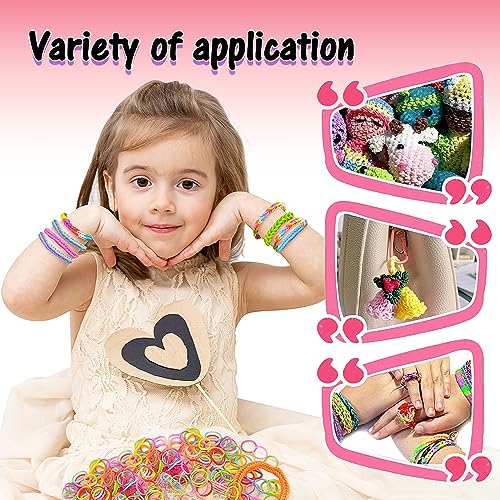 FUNZBO 15000+ Rubber Band Bracelet Kit - 28 Colors Rubber Band Bracelet Making Kit, Loom Bracelet Making Kit, RubberBand Bracelets Kit, Gifts for FUNZBO
