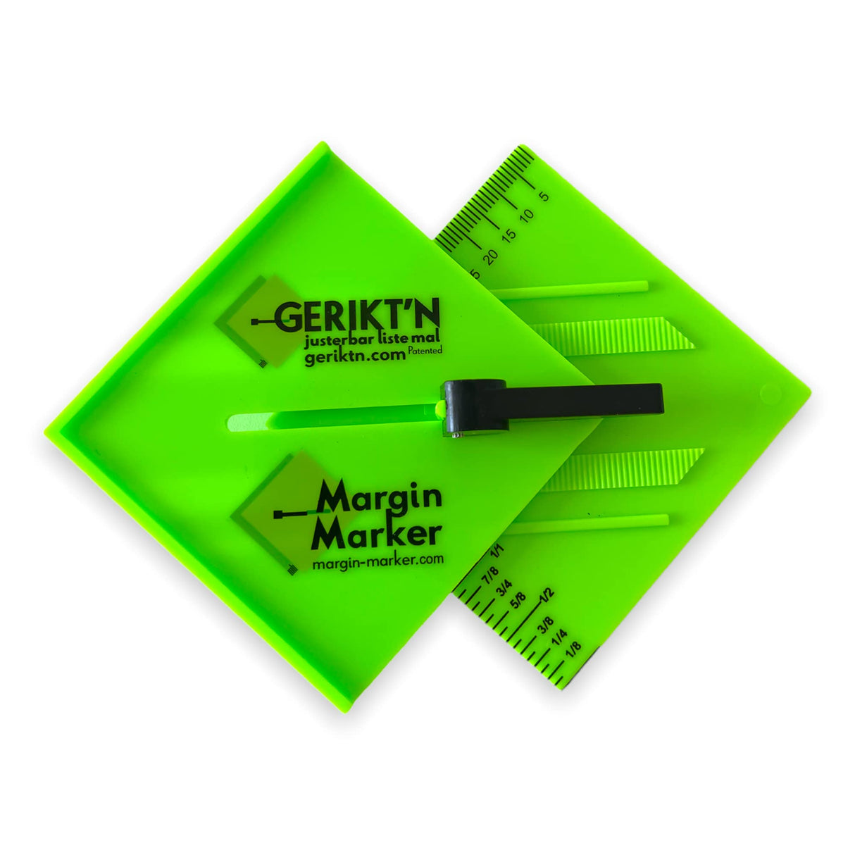 Margin Marker - Gerikt'n Adjustable Marking Gauge, time-saving tool for accurate marking along straight edges, internal corners, architraves, ply u-scribe jig