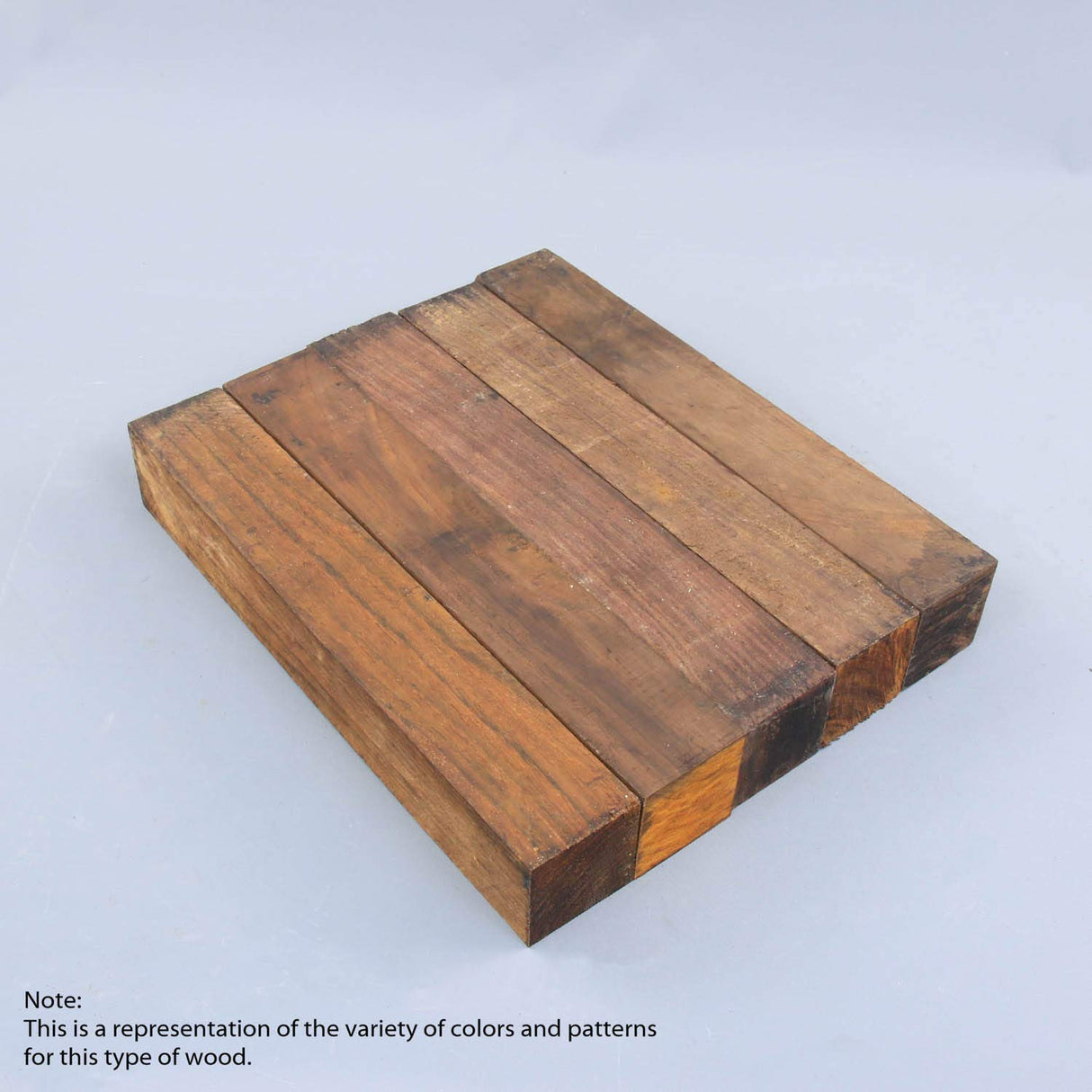 Legacy Woodturning, Cocobolo Wood Turning Blank, 2" x 2" x 12", 5 Pack Legacy Woodturning