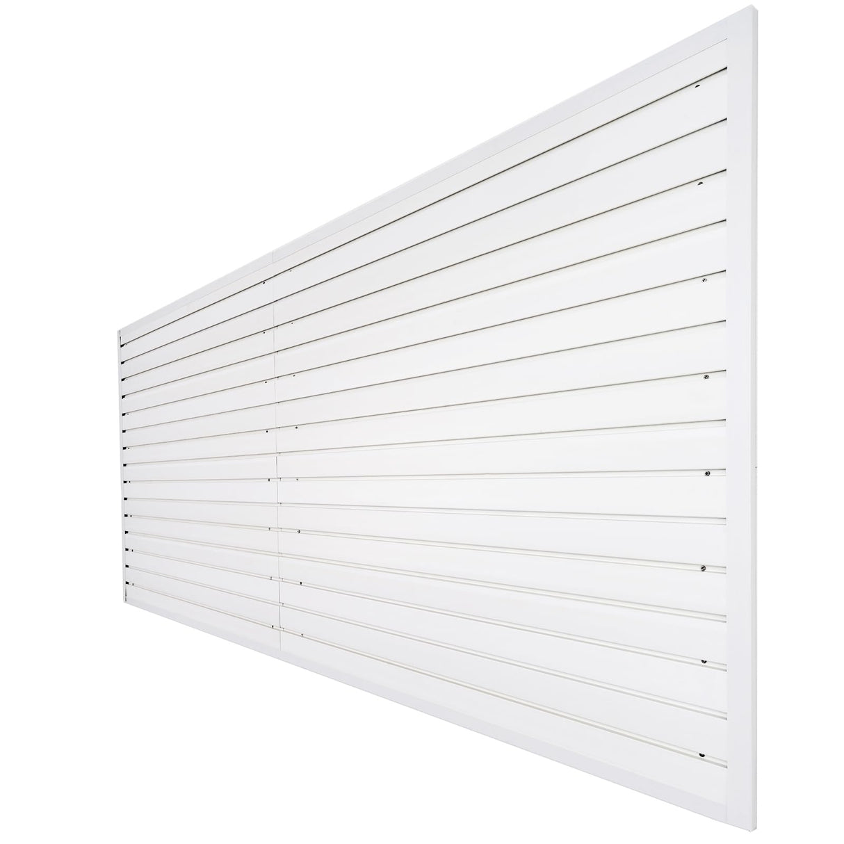 Slatwall Panel Garage Wall Organizer Heavy Duty Wall Mounted, PVC Slat Wall Panels Garage Wall and Home Organizer Storage System, Garage Slatwall for FRAYSCENT