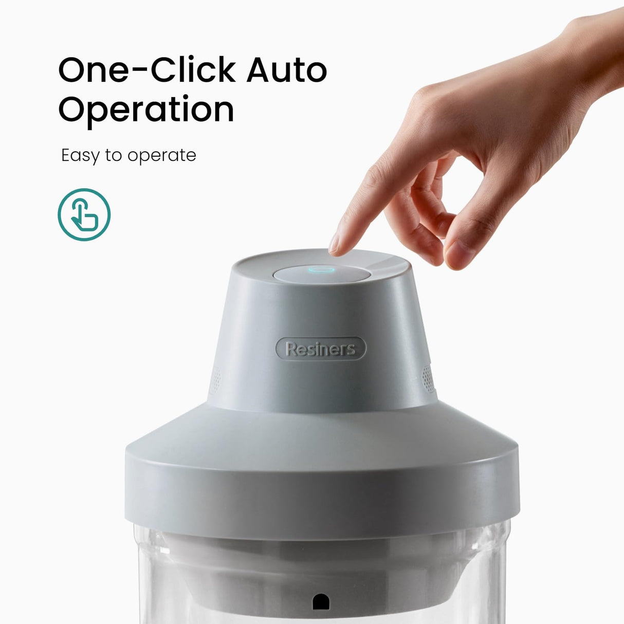 Resiners Resin Bubble Remover, 10 Min Quickly Remove Bubbles, 93kPa Vacuum Degassing Chamber, Compact Airless Lite Machine for Epoxy Resin Molds Resiners