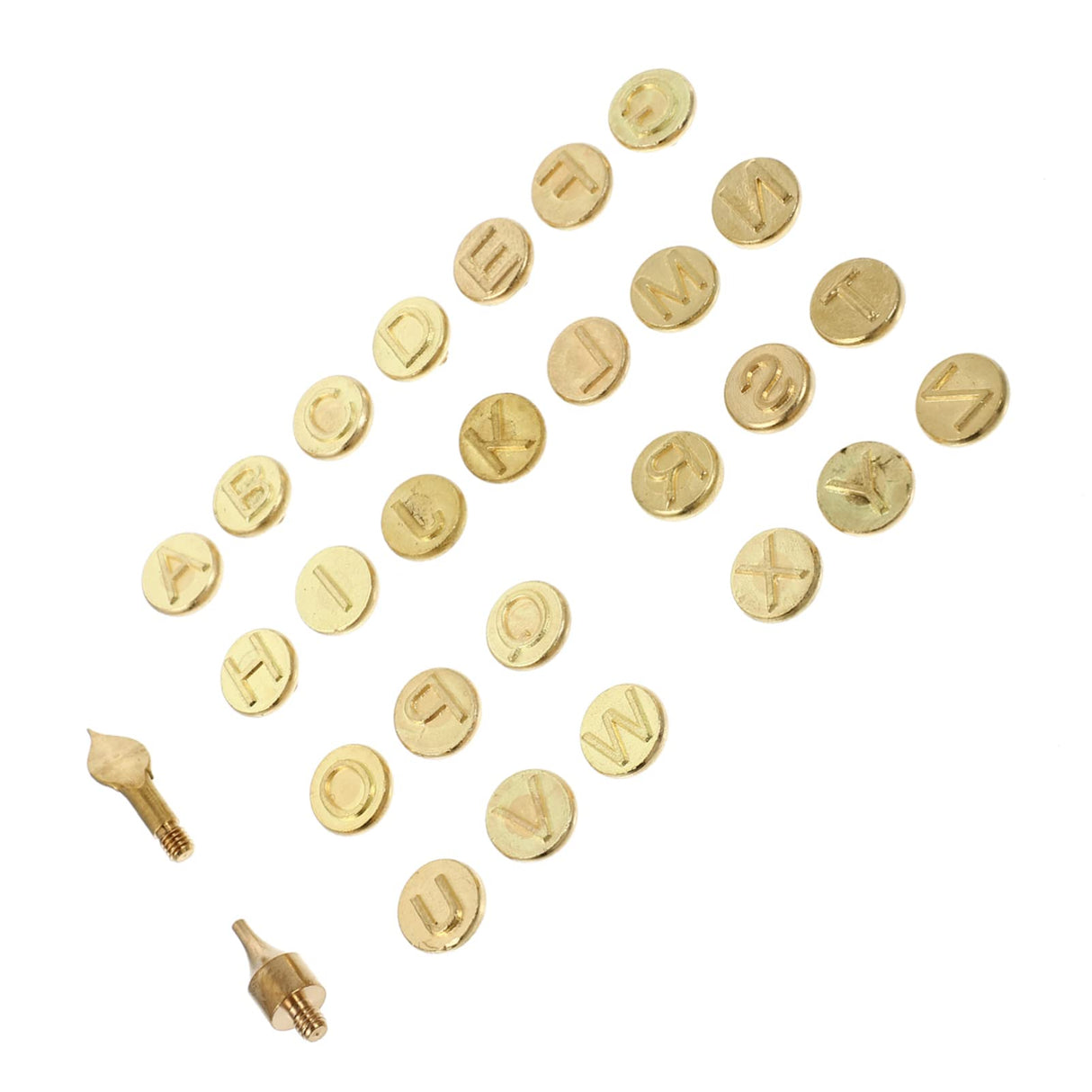 Versatile 28-Piece Copper Letter Soldering Iron Set for Wood and Leather Branding Healifty