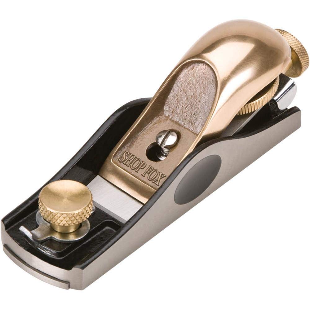 Woodstock D3831 Adjustable Block Plane, 1-3/8-Inch Blade Woodstock