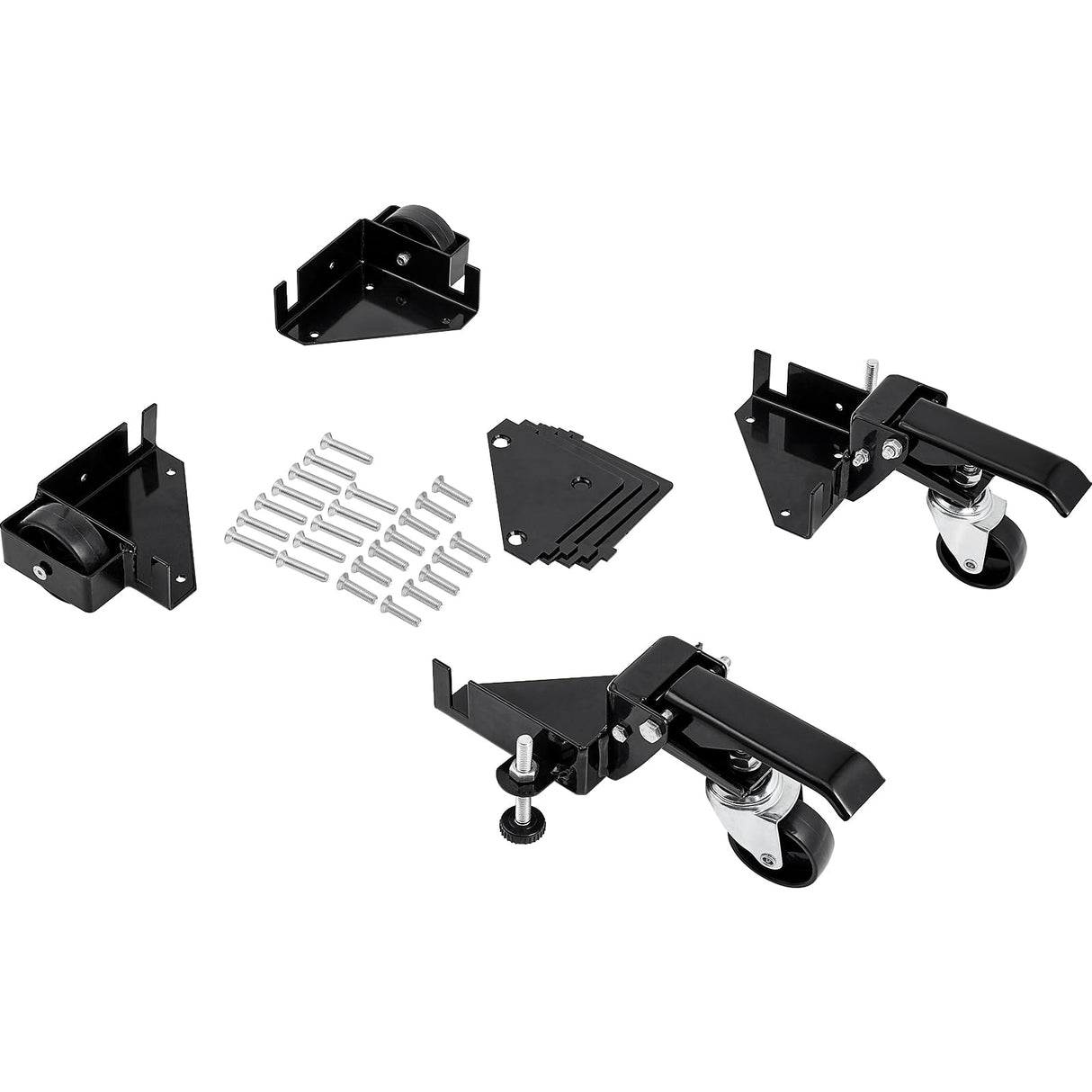 VEVOR Mobile Base, 400 lbs Weight Capacity, Adjustable from 12" x 12" to Infinity, Heavy Duty Universal Mobile Base Stand with Swivel Wheels, for VEVOR