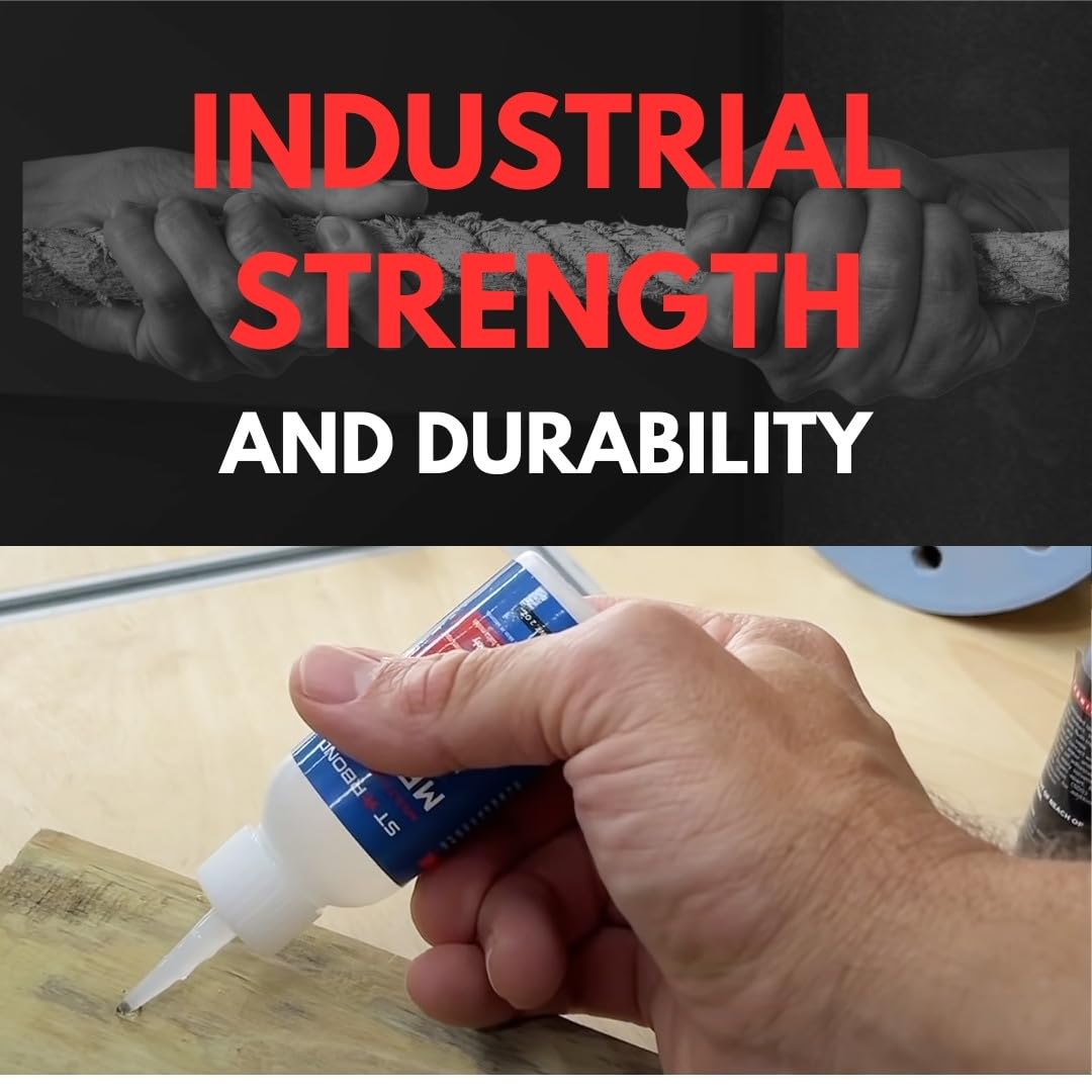 Starbond 4 oz. Medium CA Glue (Premium Cyanoacrylate Super Glue) for Quick Glue-ups, Woodworking, Woodturning, Hobby Models Starbond