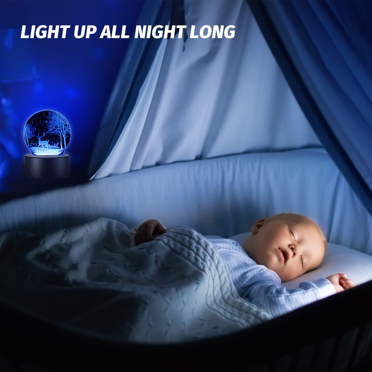 12 Pieces Clear Acrylic Sheets and 12 Pieces 3D Night LED Light Lamp Base with Remote Control and USB Cable, DIY Acrylic Lamp Base Set for Restaurant Riakrum