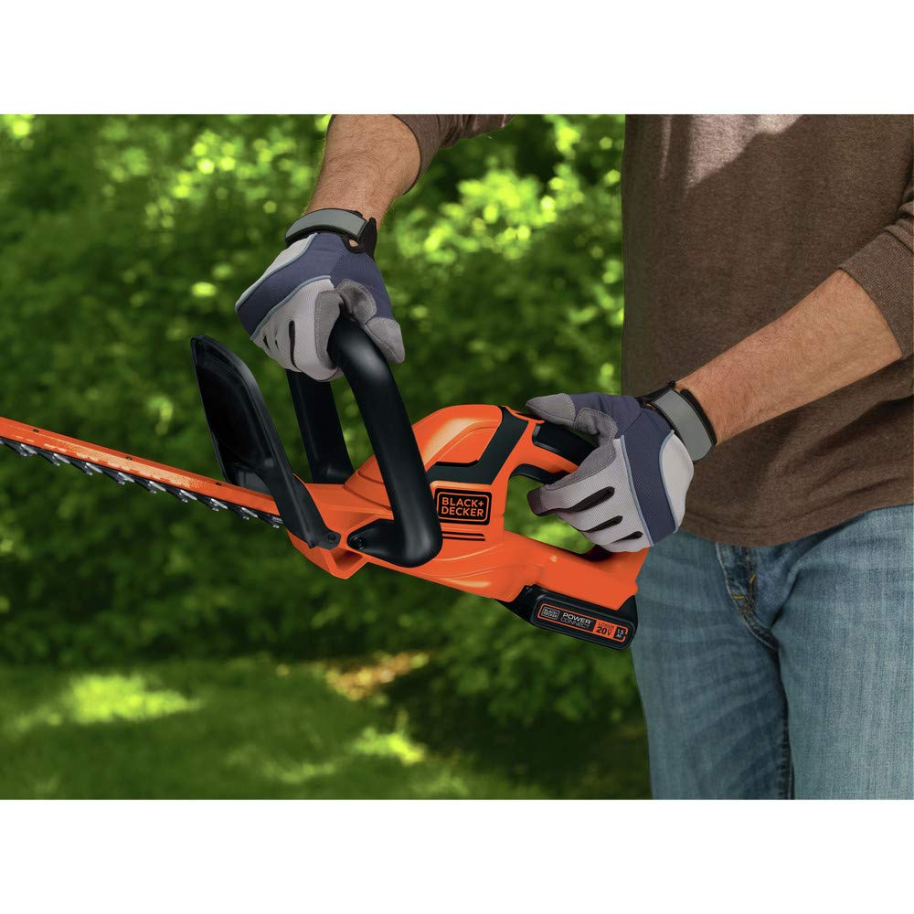 BLACK+DECKER 20V MAX Cordless Hedge Trimmer, 22-Inch, Tool Only (LHT2220B) BLACK+DECKER