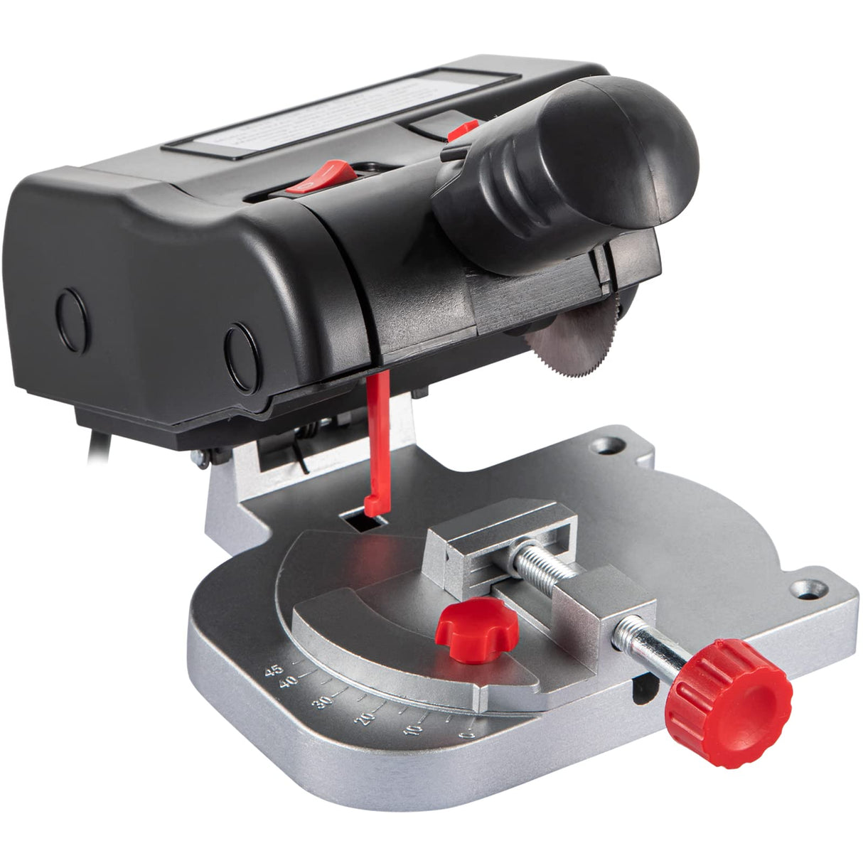 VEVOR Mini Miter Cut-off Chop Saw, Two 2-5/16" Blade of Steel and Resin with 1/2inch Cutting Depth, 0-45° Benchtop Miter Saw for Copper, Aluminum, VEVOR