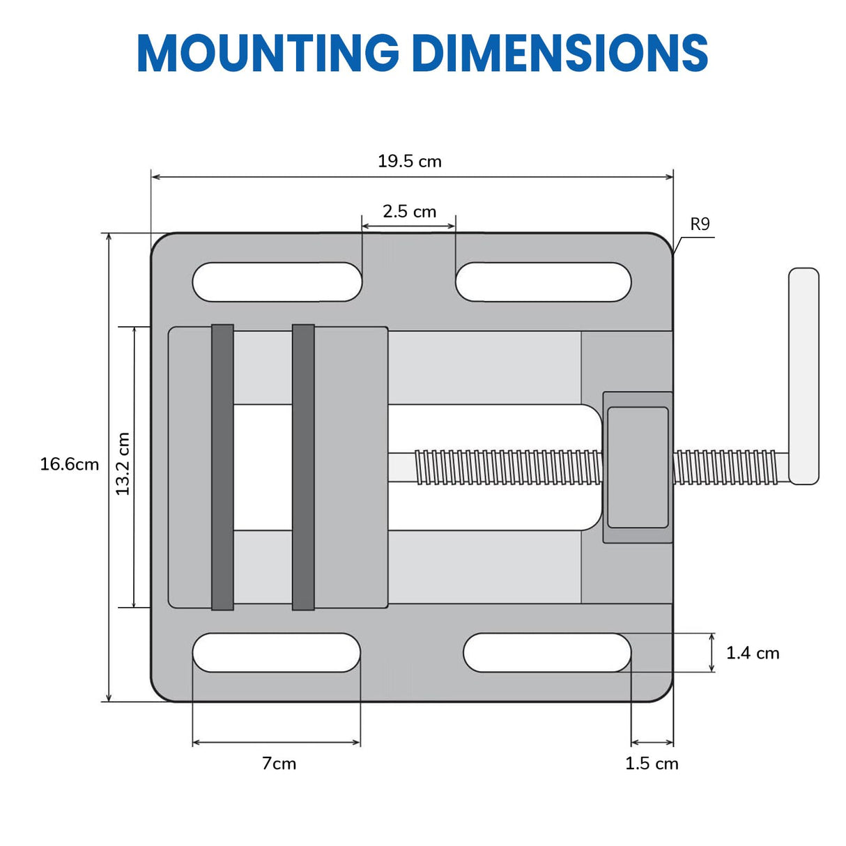Forward Drill Press Vise 4" Jaw Width, Q194A Portable Vise Forward