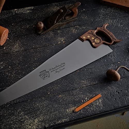 Disston 26-Inch Walnut Handle Cross Cut Saw, Professional Saw for Wood, Laminate, Plastic, 10 TPI Disston