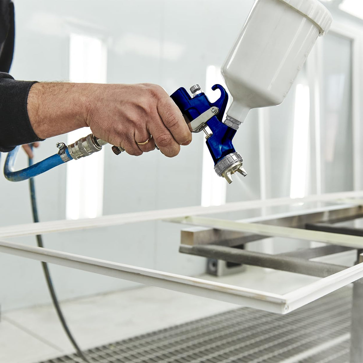 PERMASAFE HVLP Spray Gun Gravity Feed, 600CC Capacity, with 1.4mm Nozzle Professional Air Paint Sprayer, Spray Guns for Painting Cars PermaSafe Protective Coatings