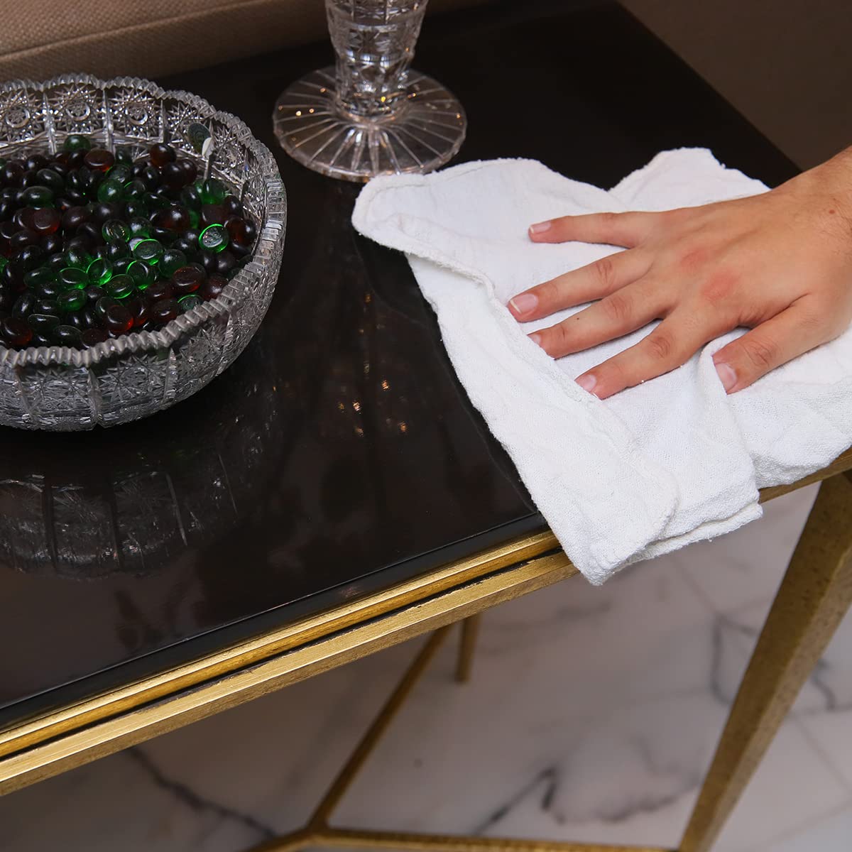 Avalon Cotton Shop Rags – (Pack of 150) Size 12x14 Inches Cleaning Rags – Absorbent Shop Towels and Multipurpose Cleaning Towels for Automobiles, Avalon Towels