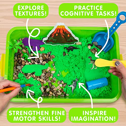 Made By Me Explore + Create Dino Galaxy Sensory Bin, Fun Sensory Bins for Toddlers 3+, All-in-One Tactile Sensory Toys, Learn Through Play Toys, Made By Me