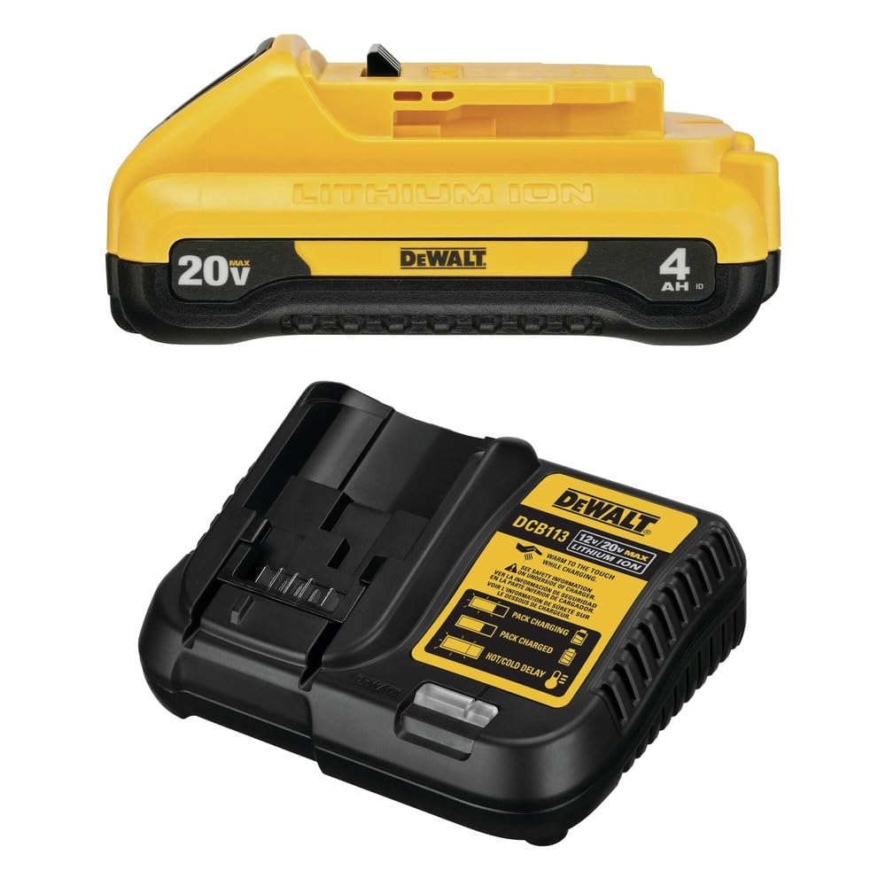 Dewalt DCPS620BDCB240C-BNDL 20V MAX XR Brushless Lithium-Ion Cordless Pole Saw and 20V MAX 4 Ah Lithium-Ion Battery and Charger Starter Kit Bundle DEWALT