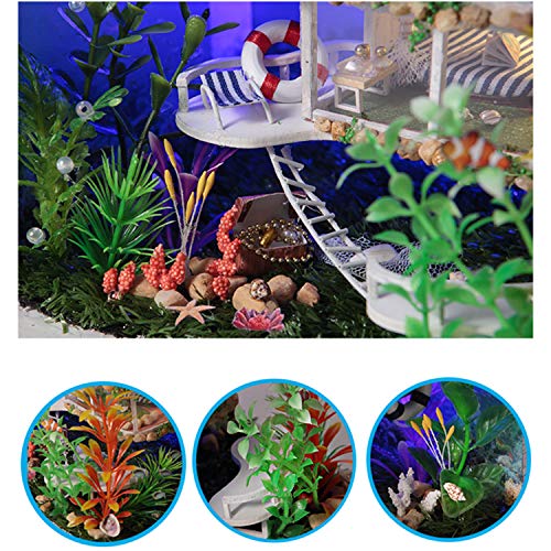 UniHobby DIY Miniature Dollhouse Kit,UniHobby DIY Dollhouse kit Tiny House Wooden Toy Gift with Furniture Dust Proof LED Lights for Adults UniHobby