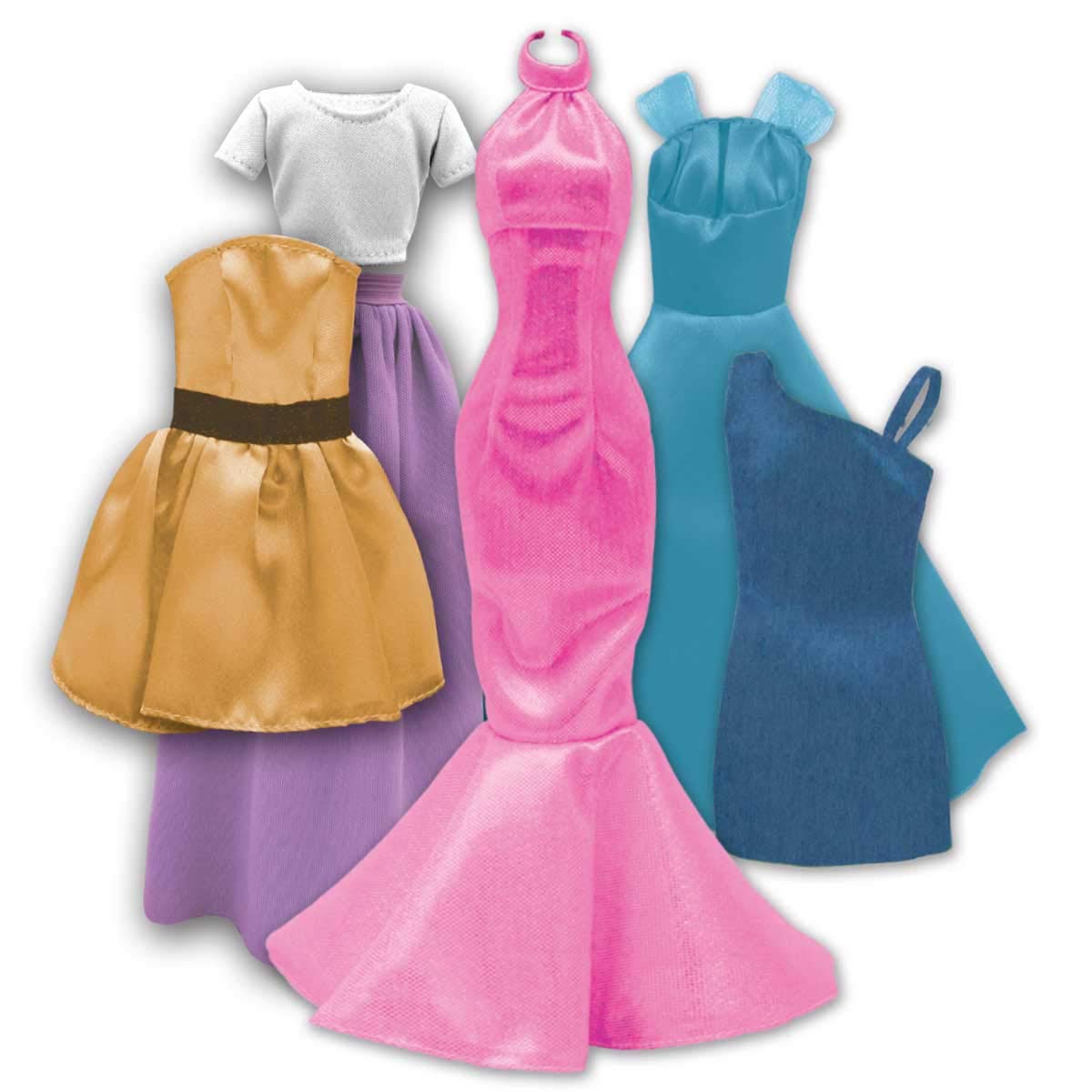 Barbie Be a Fashion Designer Doll Dress Up Kit, 5 Outfits Barbie
